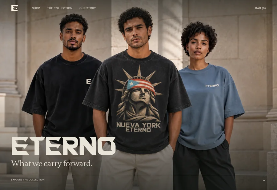ETERNO website preview