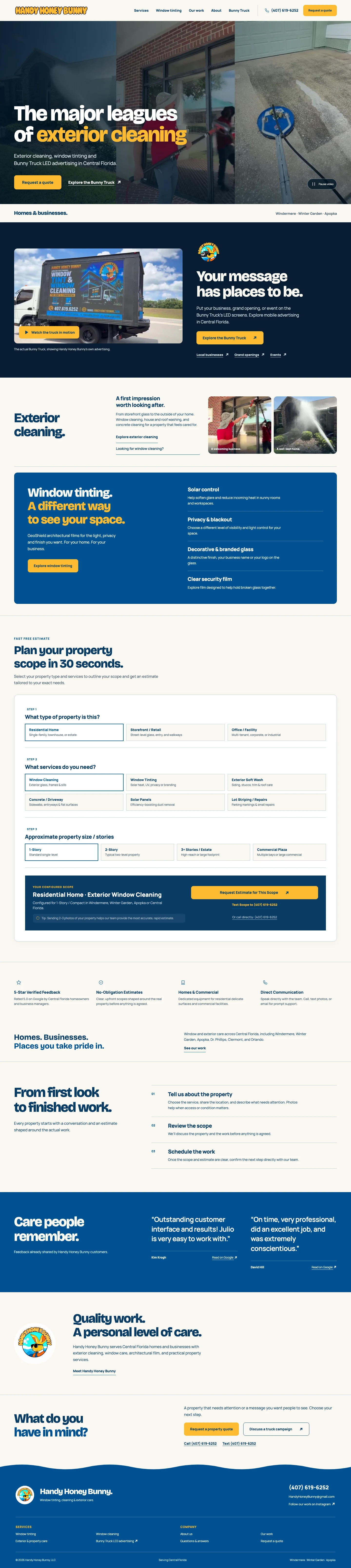 Excerpt from the middle of the full-length refreshed homepage